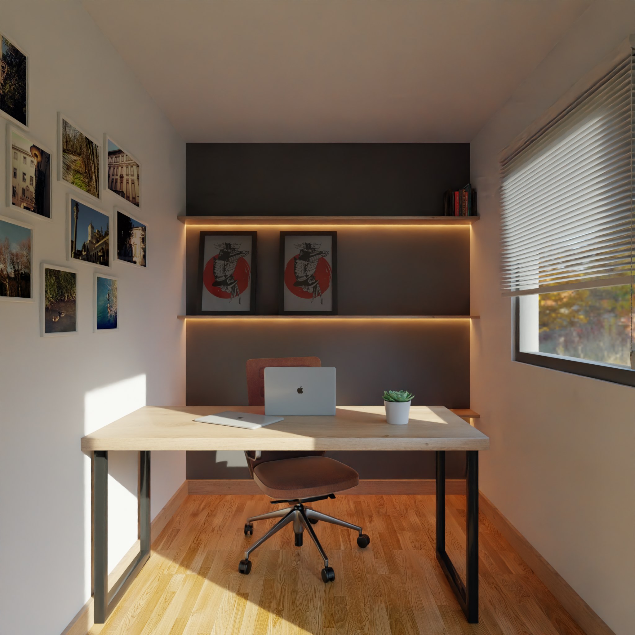 Bedroom interior render in Blender